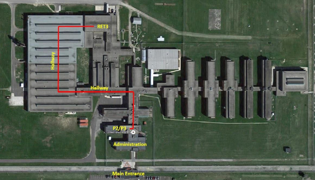 Here’s how far they had to carry the stolen parts. Image: Ohio Inspector General